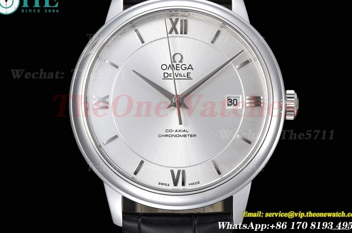 Ville White GDF Co-Axial Dial Men's 39.5MM SS MY8215 De LE 0518